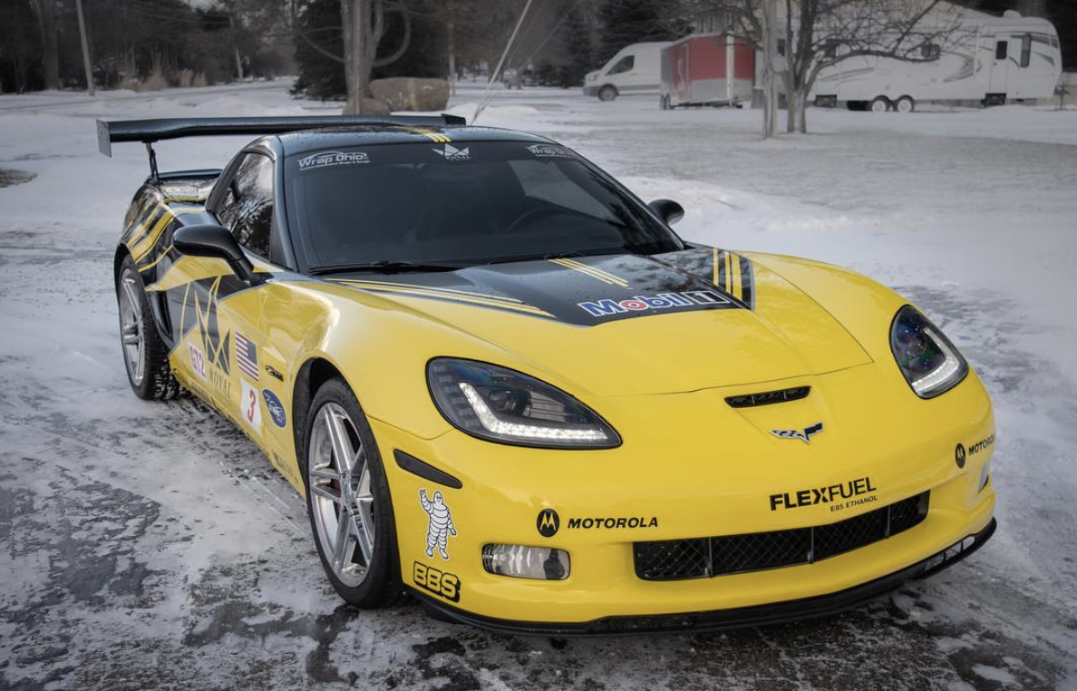 Corvette, yellow, zo6, Le mans replica