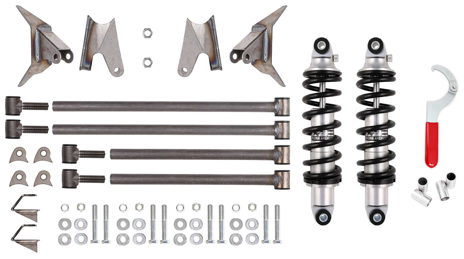 Triangulated 4-link kit with coilovers