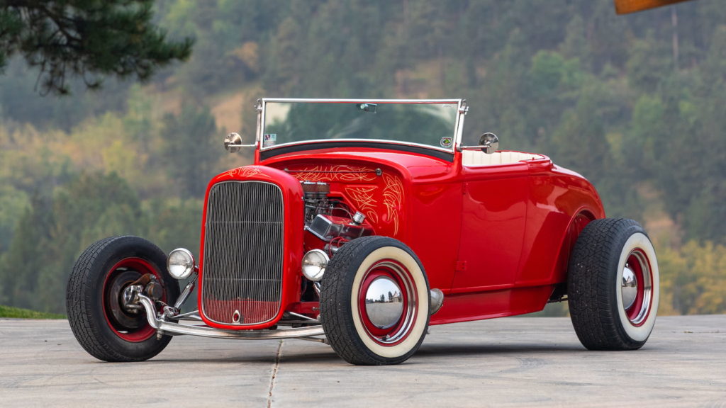 Red 1932 Ford Hi-Boy Roadster