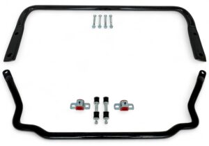 Front & Rear Sway Bars Set, Poly End Links, 1991-1996 GM B-Body, Gloss Black - 1991-1996 Buick Roadmaster